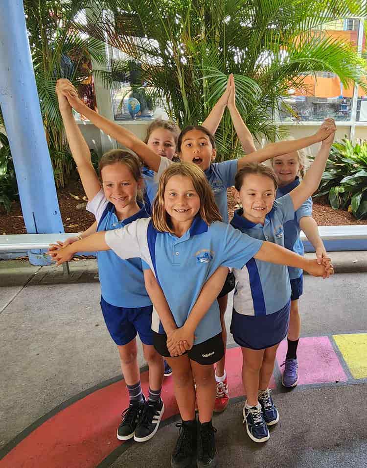 students in a star formation